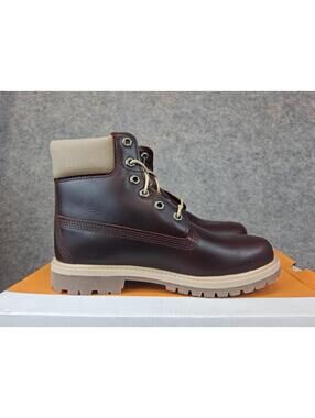 Size 7 M - Timberland Premium Womens 6 Inch Lace Waterproof Burgundy Full Grain